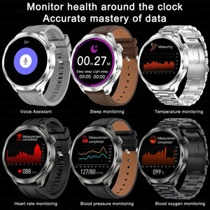 2024 New For HUAWEI Outdoor Sports Smart Watch Men AMOLED Screen NFC GPS Compass Heart rate Waterproof Bluetooth Call SmartWatch