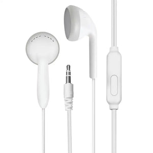 3.5mm In-ear Earphones White For Samsung Galaxy Wired Headset With Mic Jack Headphone For Smart Cell Phones Adjustable Volume