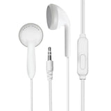 3.5mm In-ear Earphones White For Samsung Galaxy Wired Headset With Mic Jack Headphone For Smart Cell Phones Adjustable Volume