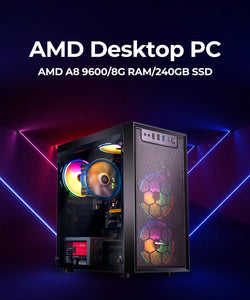 AOTESIER Pc gamer high quality Core A8 9600/240G SSD/A8 7680/500G HDD/8G RAM 16G RAM desKtop computer gaming computers for game