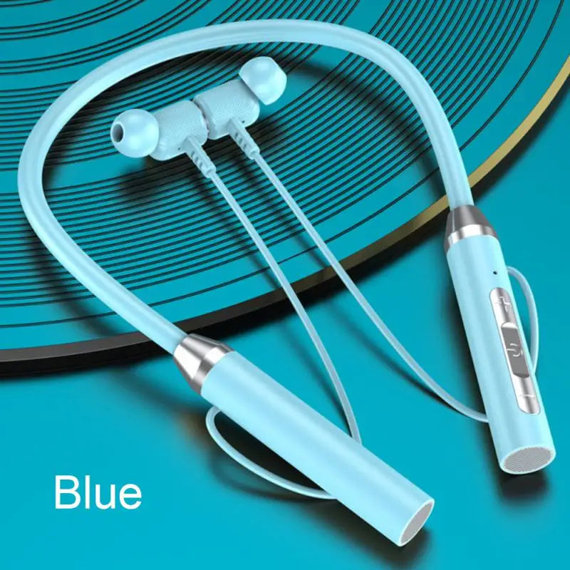 Fone Earphones Wireless Headphones Magnetic Sport Neckband Neck-hanging TWS Earbuds Wireless Blutooth Headset with Mic